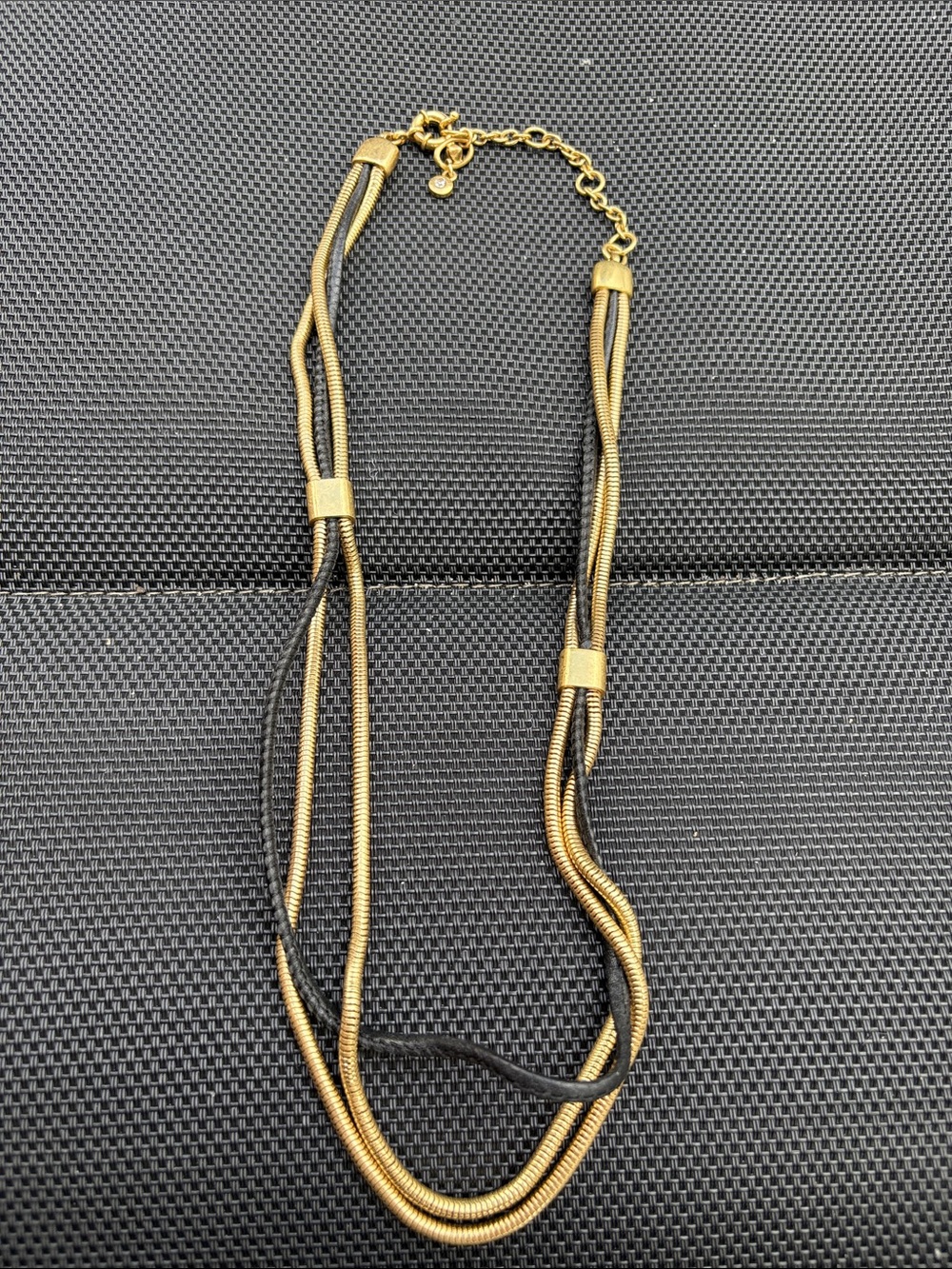 7-Cabi duo gold and Black Multi-Strand Women's Necklace
